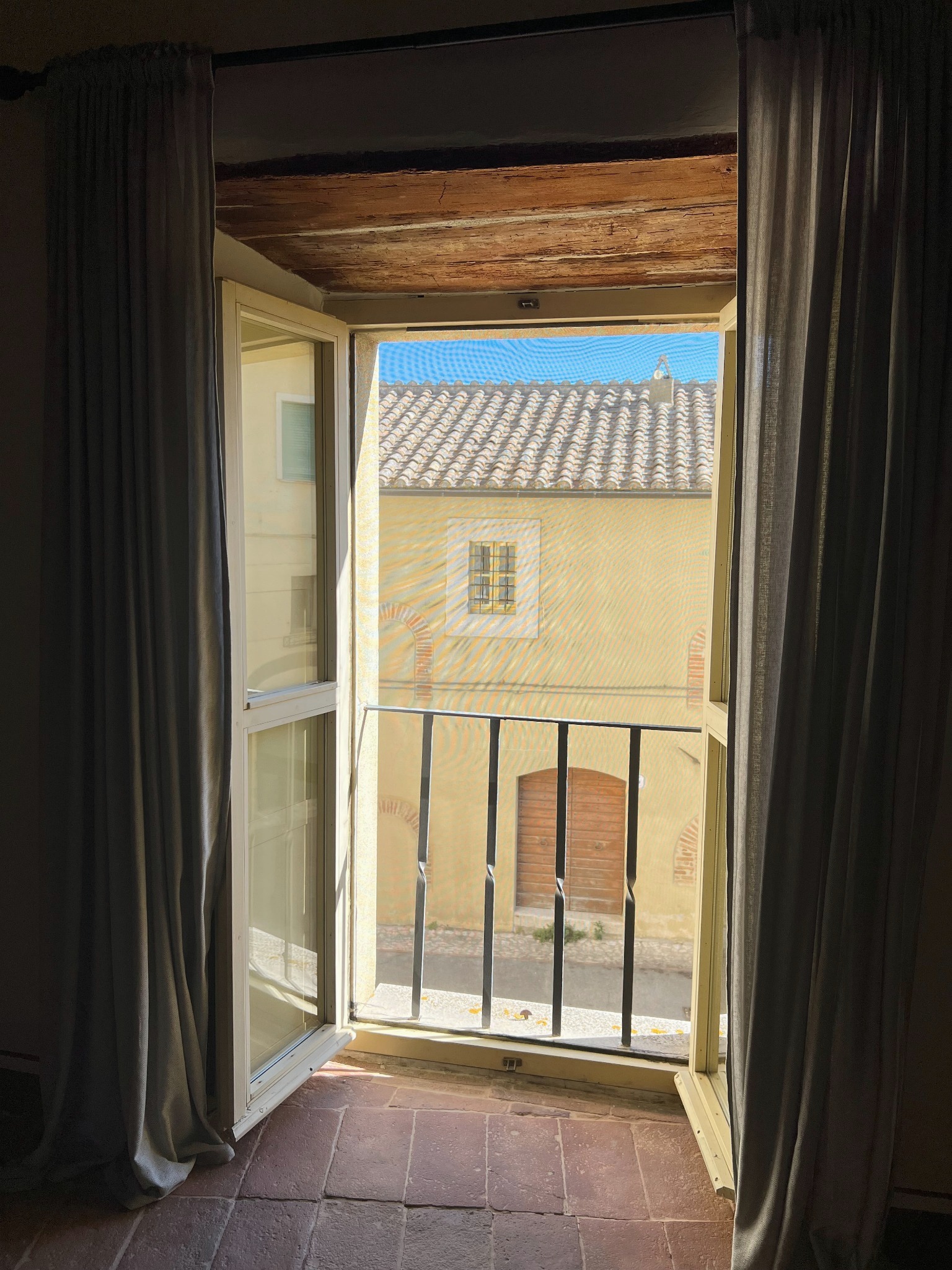 Vista dalla camera al primo piano · La Casa di Oli